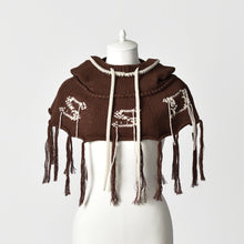 画像をギャラリービューアに読み込む, S.S.DALEY / Knit Tassel Hood / BROWN