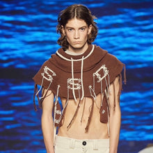 画像をギャラリービューアに読み込む, S.S.DALEY / Knit Tassel Hood / BROWN