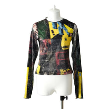 画像をギャラリービューアに読み込む, 【別注】YUTASETOGAWA / Multicolor Print Round Neck T-Shirt / B