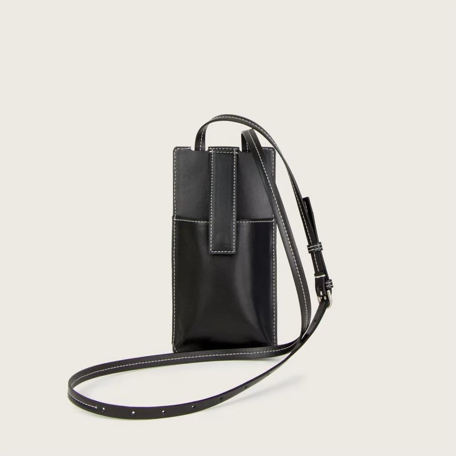 バッグ Sagan Vienna / Modular Phone Card Case SAGAN Vienna / MODULAR PHONE CARD CASE / BLACK GRAPE LEATHER