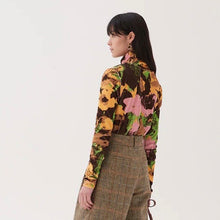 画像をギャラリービューアに読み込む, REJINA PYO / Lina Top / Organic Cotton Terry Print Floral Brown
