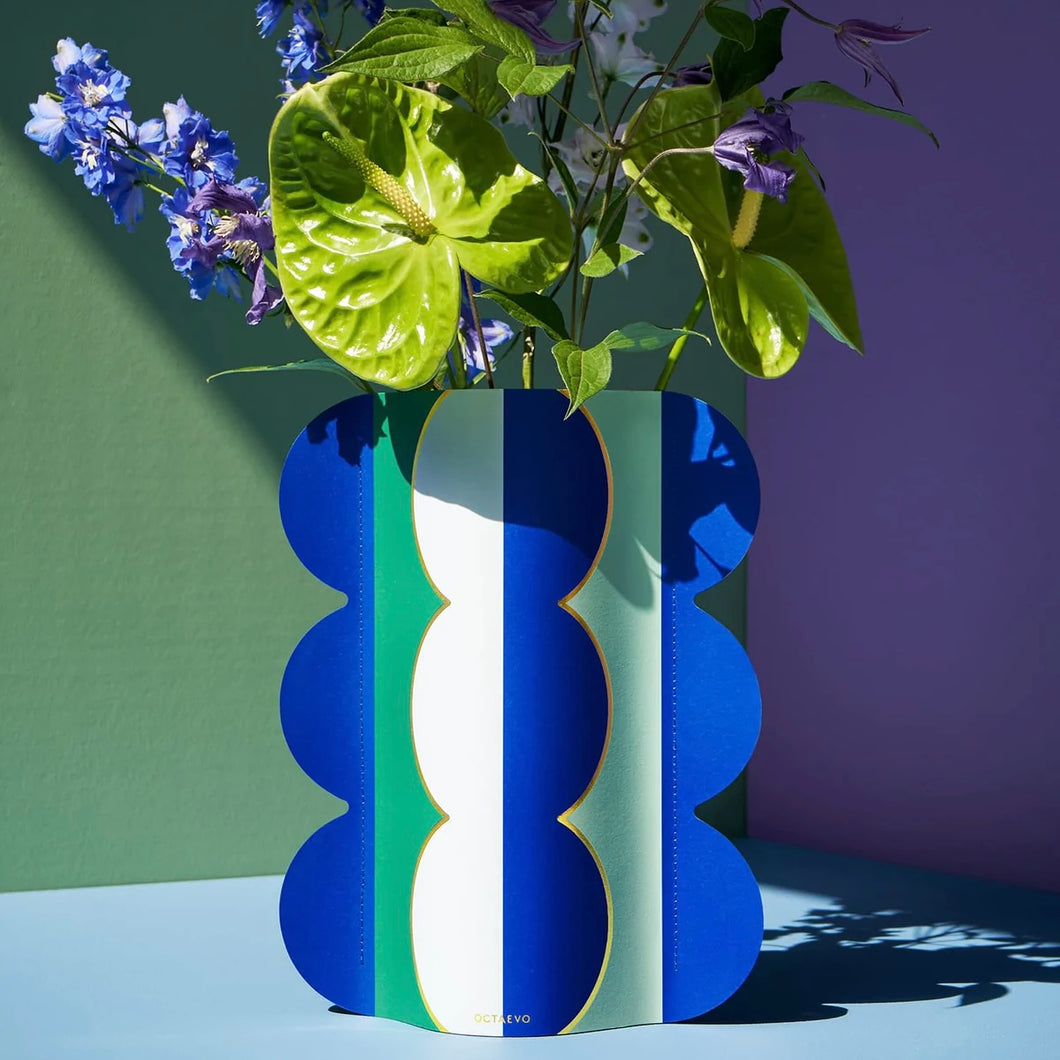 OCTAEVO / Paper Vase / Riviera Wave