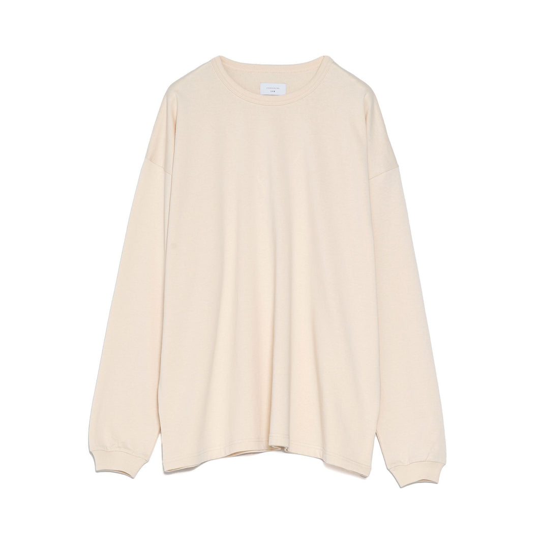 UNDECORATED / Recycle Organic Cotton Conpact Terry L/S T / ECRU