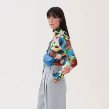 画像をギャラリービューアに読み込む, REJINA PYO / Lina Top / Stretch Velvet Print Floral Multi
