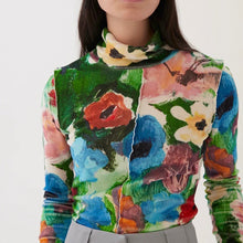 画像をギャラリービューアに読み込む, REJINA PYO / Lina Top / Stretch Velvet Print Floral Multi
